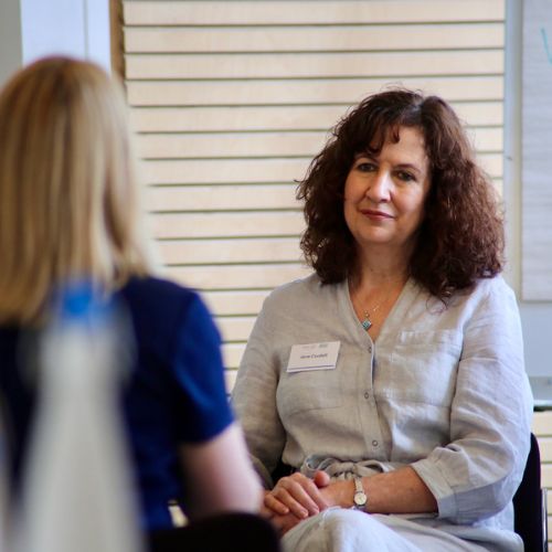 Jane Cordell faces a woman she is coaching